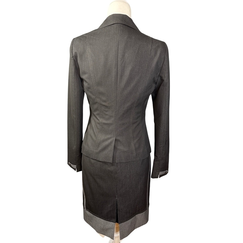 Tristan Dress Suit Set, Sleeveless Sheath Dress 4, Gray, Blazer, Formal Career - Picture 5 of 16